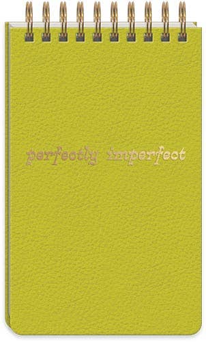 Spiral Notepad Hazy Florals Lime Solid