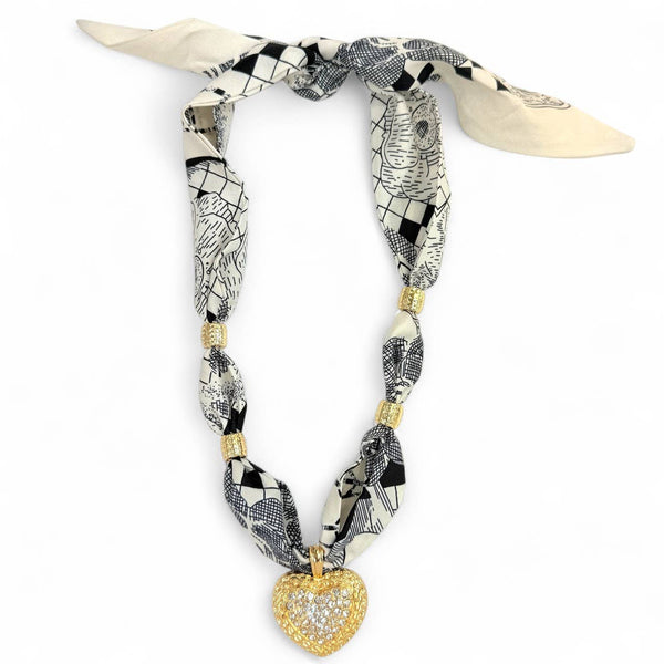 Pendant Scarf Necklaces: #31