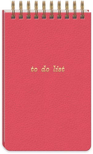 Spiral Notepad Hazy Florals Coral Solid