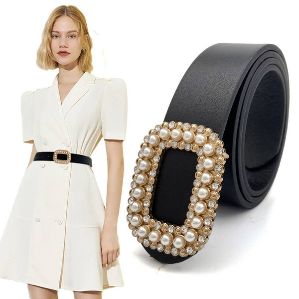 Black Pearl & Crystal Belt