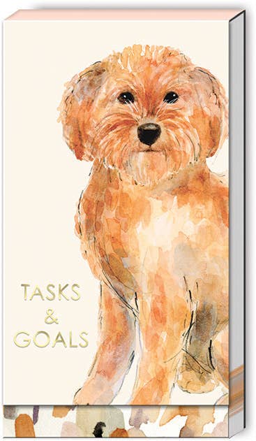 Punch Studio Long Fold Over Notepads -GOLDEN DOODLE