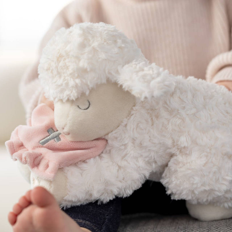 Pink Goodnight Prayer Mechanical Lamb