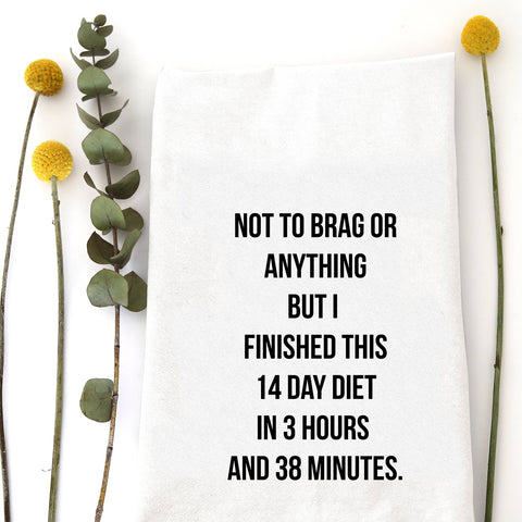 14 DAY DIET TEA TOWEL - Thumbnail 2