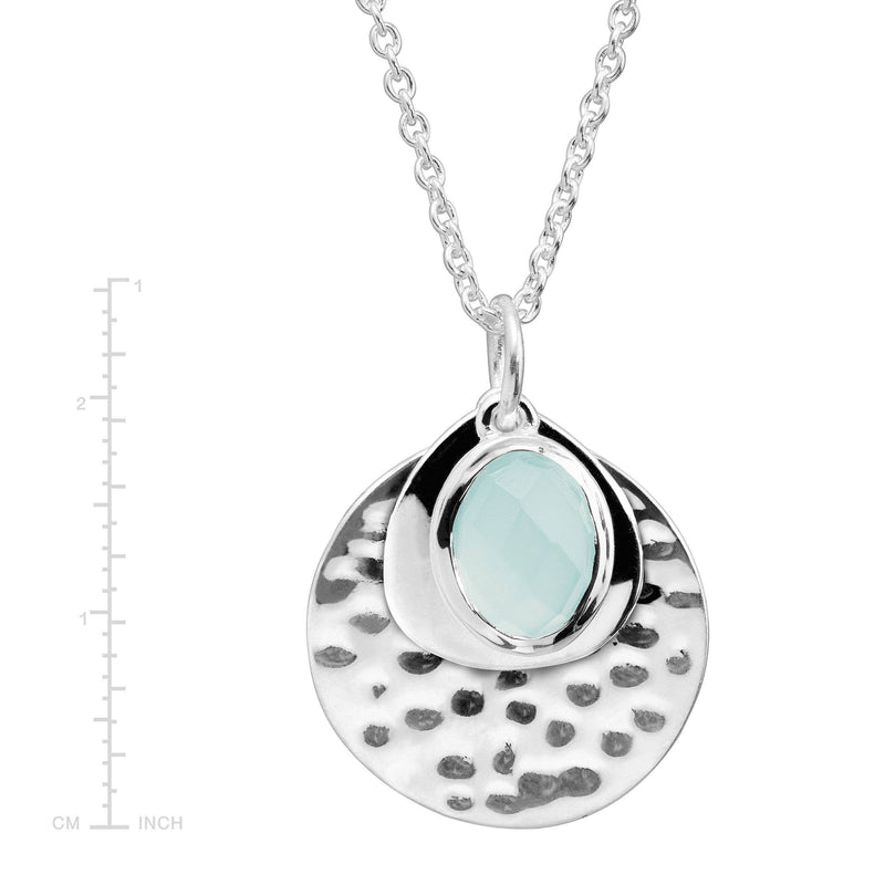 Silpada 'Entranced' Chalcedony Pendant Necklace in Silver