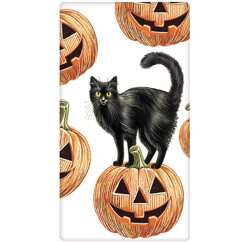 Jack O Lantern Bagged Towel