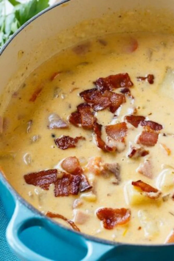 Cheesy Ham and Potato Soup