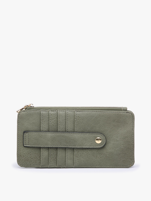 Olive Saige Slim Card Holder Wallet