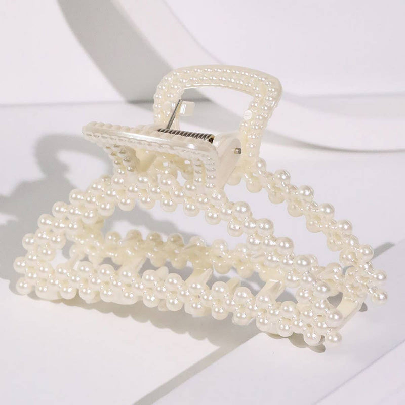 Chic Pearl Heart Claw Clip – Minimalist Hair Grip_CWAHA5650: TYPE5 / (OS) 1