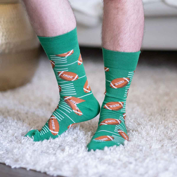Men's Football Socks   Green/Brown