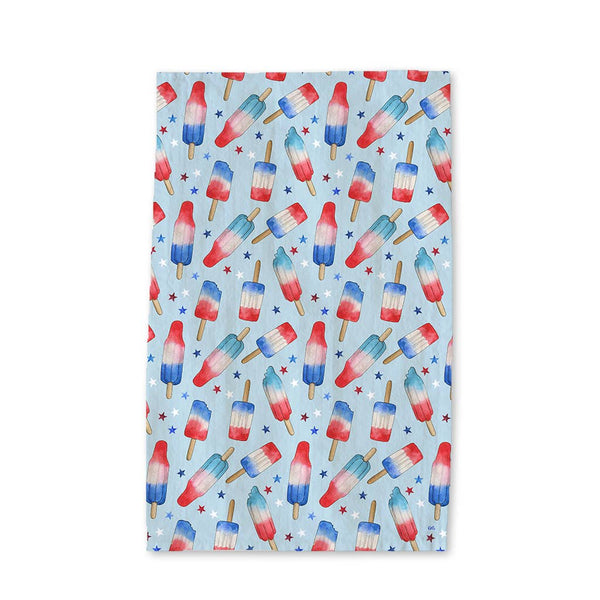 Red Blue Popsicle Tea Towel