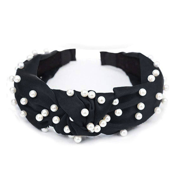 Paige Satin Headband Black