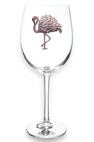 The Queens' Jewels Flamingo Wine Glass - Thumbnail 4