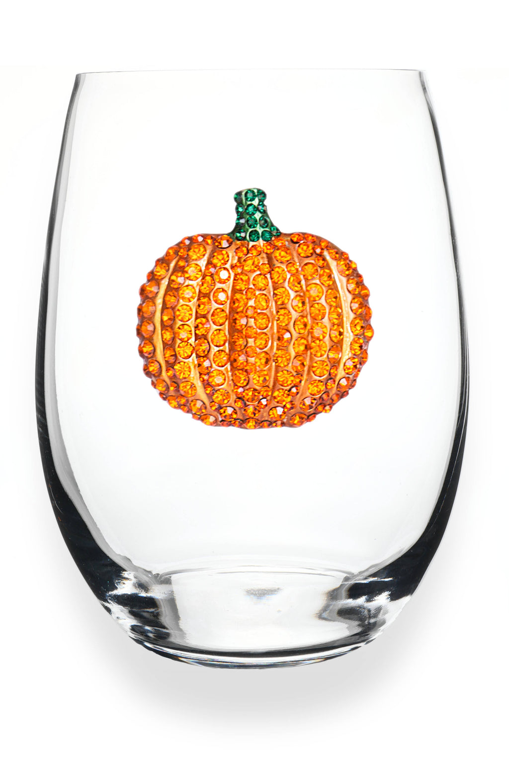 Pumpkin Jeweled Stemless Glassware - Thumbnail 4