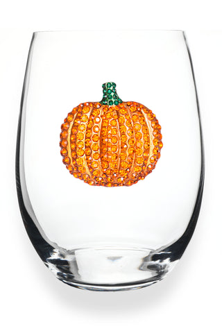 Pumpkin Jeweled Stemless Glassware - Thumbnail 3