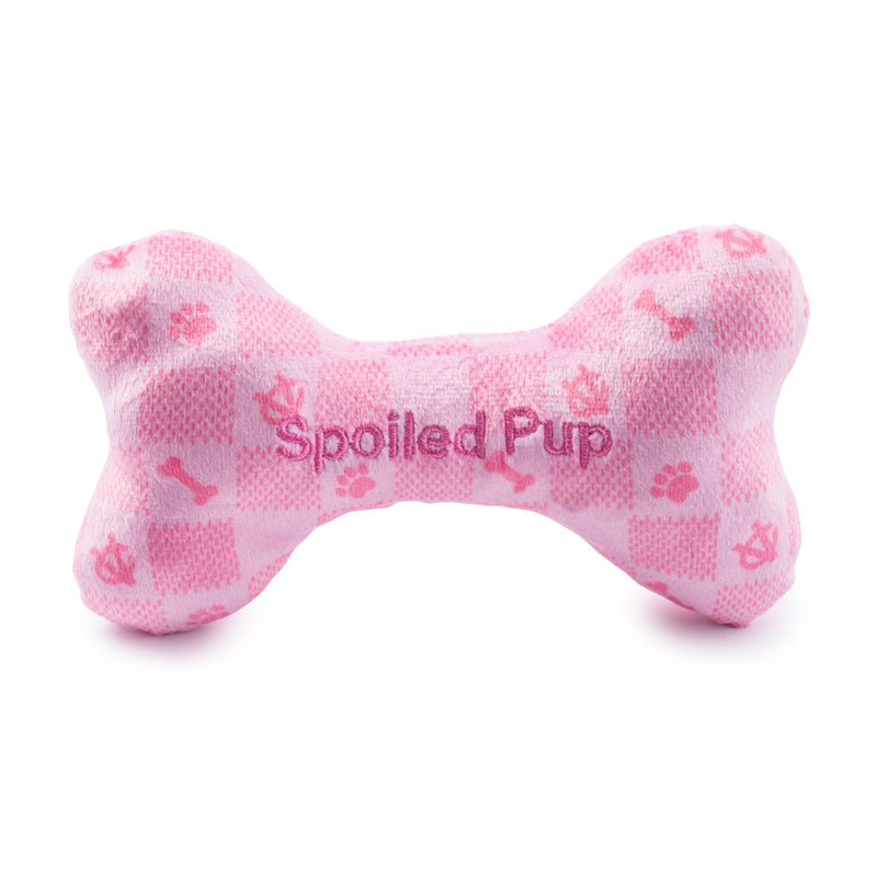 Pink Checker Chewy Vuiton Bone by Haute Diggity Dog: Small