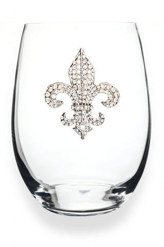 The Queens' Jewels Fleur de Lis Stemless Glassware - Thumbnail 2