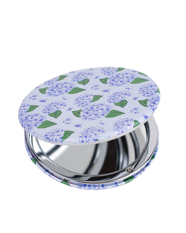 Hydrangea Pocket Mirror   Illusion/Multi   2.75"