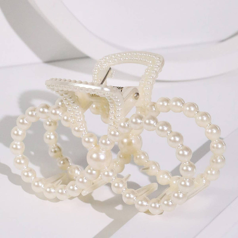 Chic Pearl Heart Claw Clip – Minimalist Hair Grip_CWAHA5650: TYPE5 / (OS) 1
