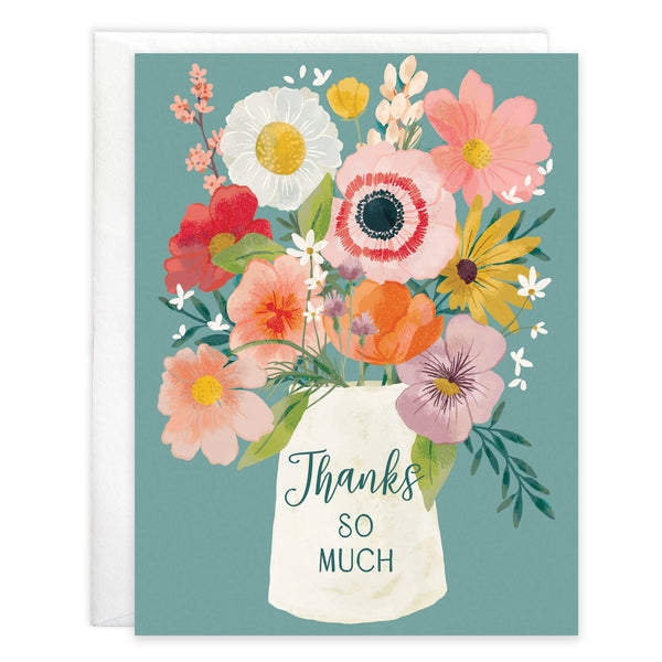 Blank Note Card - Flower Vase