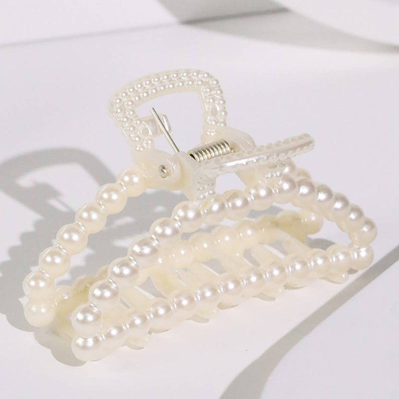 Chic Pearl Heart Claw Clip – Minimalist Hair Grip_CWAHA5650: TYPE5 / (OS) 1