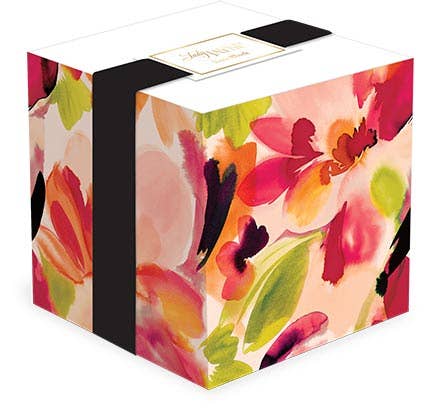 Note Block Hazy Florals Coral