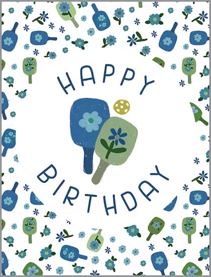 Birthday Greeting Card - Pickleball