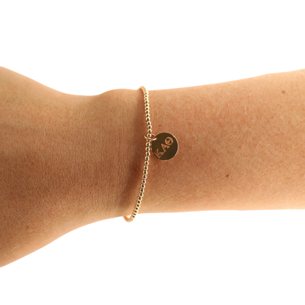 Kappa Alpha Theta Charm Bracelet: Petite 6.25 inch