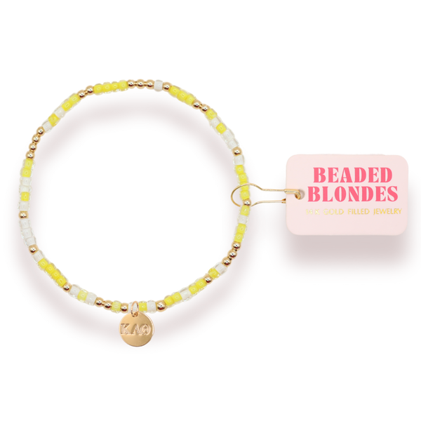 Kappa Alpha Theta Sprinkle Charm Bracelet: Petite 6.25 inch