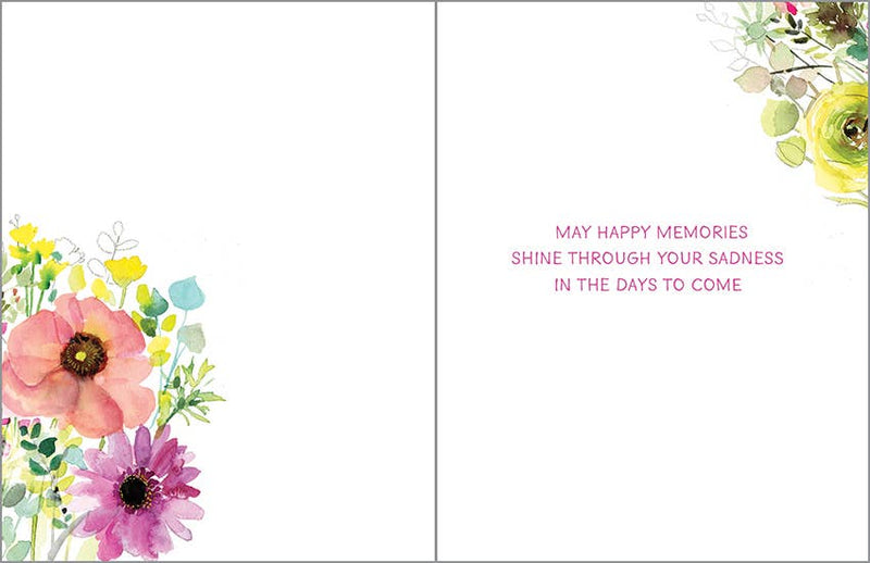 Sympathy Greeting Card - Flowers of Grace