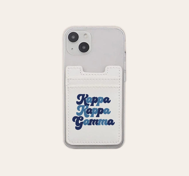 Kappa Kappa Gamma Stick On Phone Wallet