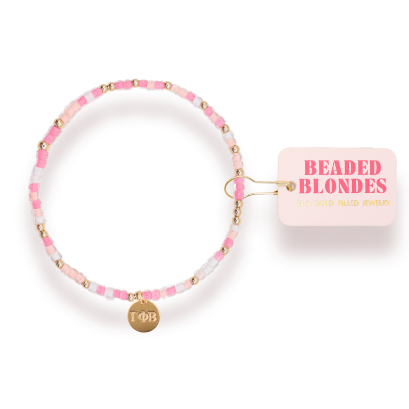 Gamma Phi Beta Sprinkle Charm Bracelet: Petite 6.25 inch