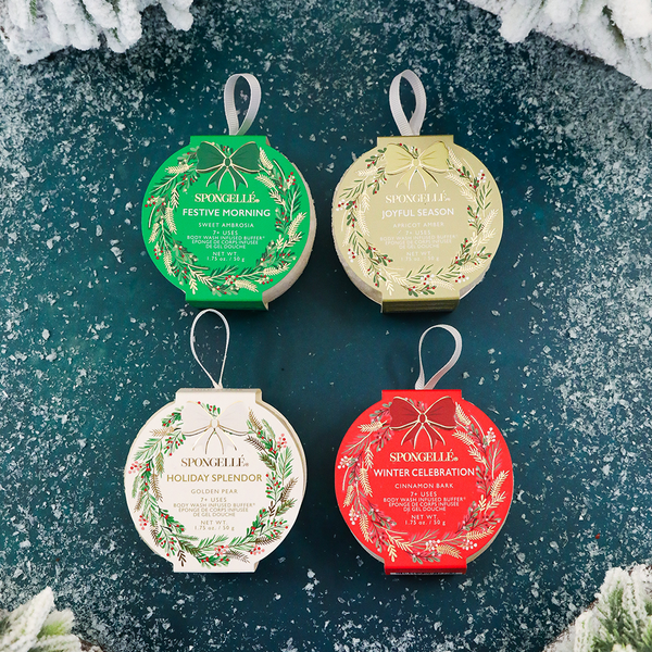 Holiday Wreath Body Wash Infused Buffer