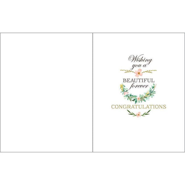 Wedding Greeting Card - Laurel Wreath