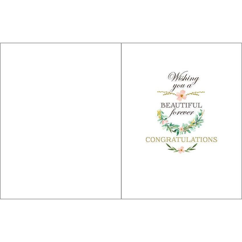 Wedding Greeting Card - Laurel Wreath
