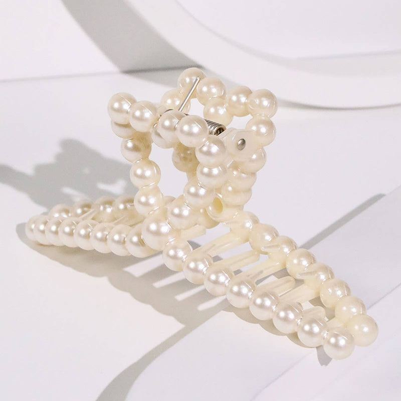 Chic Pearl Heart Claw Clip – Minimalist Hair Grip_CWAHA5650: TYPE5 / (OS) 1