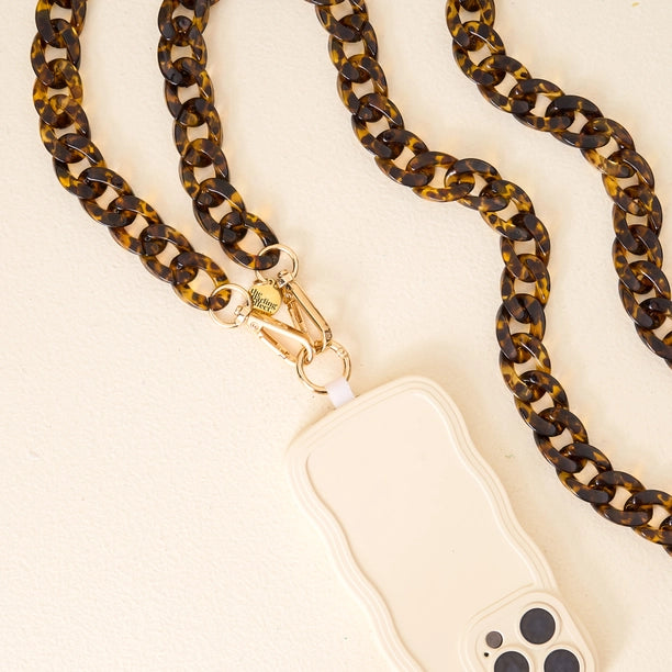 Tortoise Phone Crossbody Chain