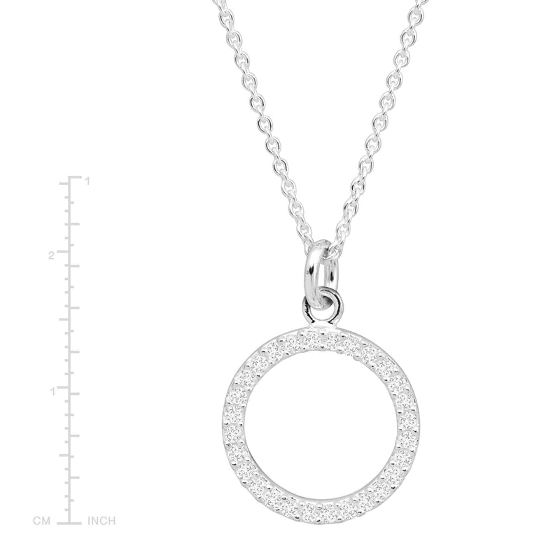 Silpada 'Brillante' Pendant, Cubic Zirconia & Silver: White / 13/16
