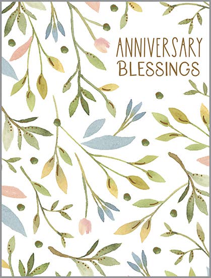 With Scripture Anniversary Greeting Card - Sweet Flower Vine