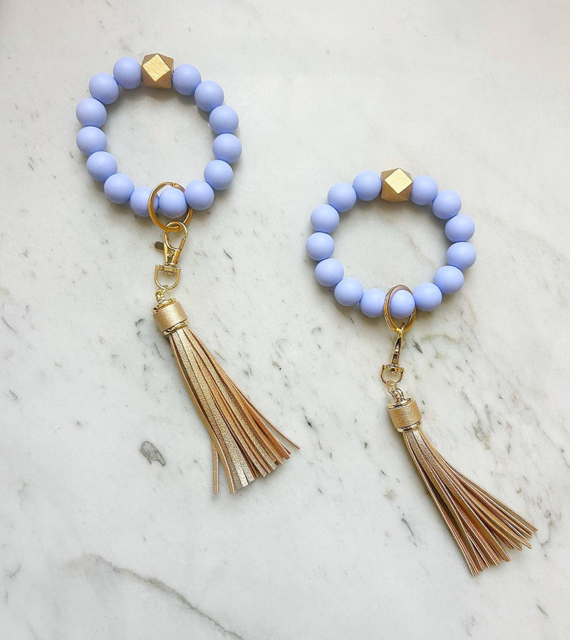 Periwinkle Wristband Keychain