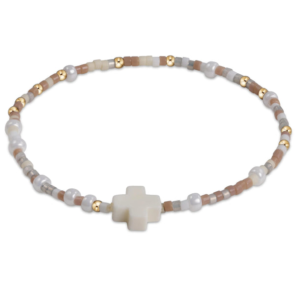 Egirl Hope Unwritten Signature Cross Bracelet - Say It Ain't Snow