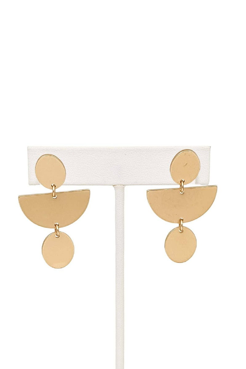 Finn Earrings Matte Gold