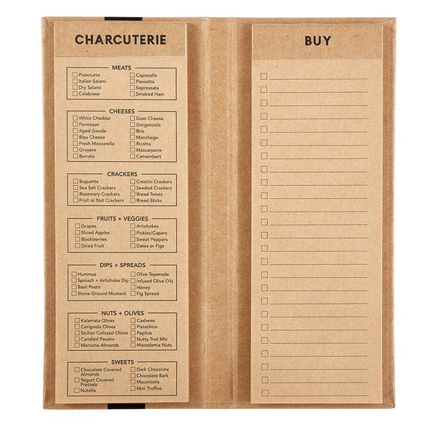 Charcuterie List Pad - Kraft