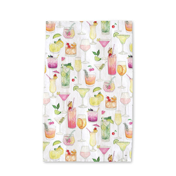 Cocktails Tea Towel