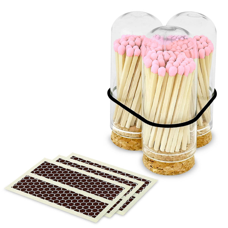 2" Matches + Mini Cloche - Light Pink Tip