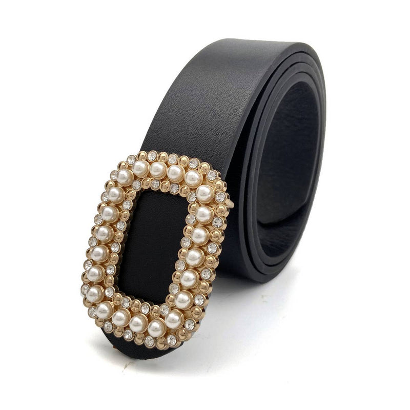 Black Pearl & Crystal Belt