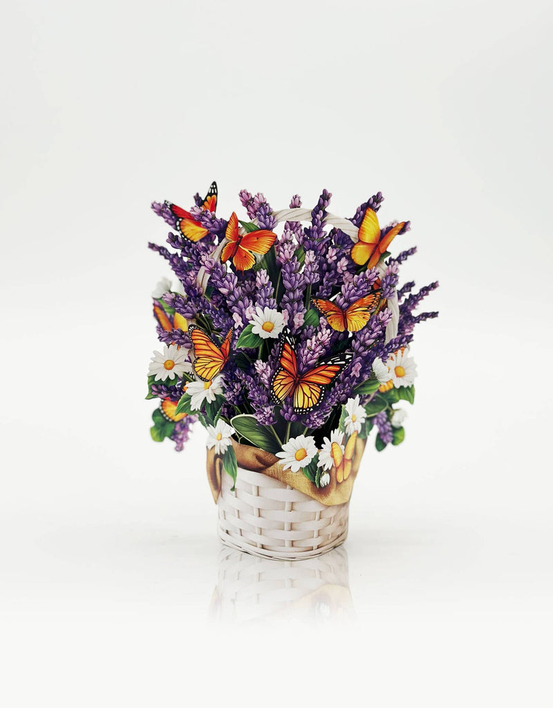 Mini Lavender & Butterflies Pop-up Greeting Cards