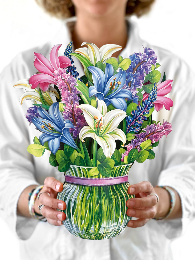 Lilies & Lupines Pop-up Greeting Cards