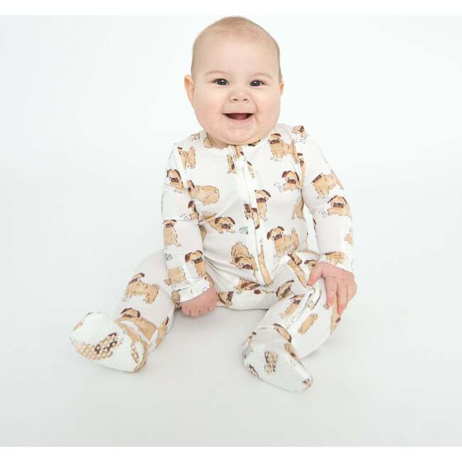Pug 2 Way Zipper Footie