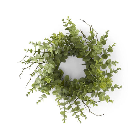 K&K Interiors Eucalyptus & Twig Candle Ring - Thumbnail 2