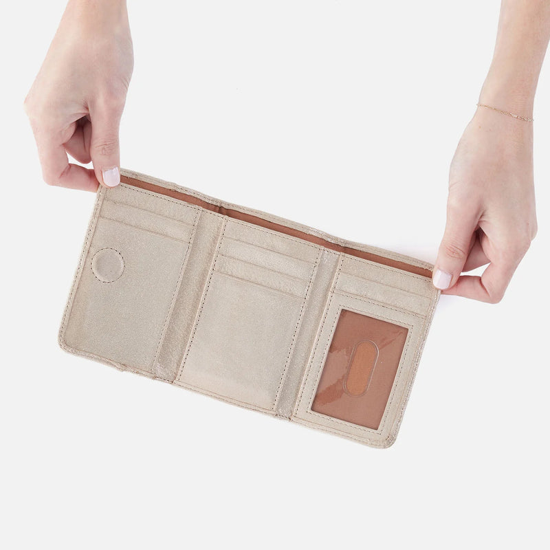 Jill Trifold Wallet Sand Shimmer